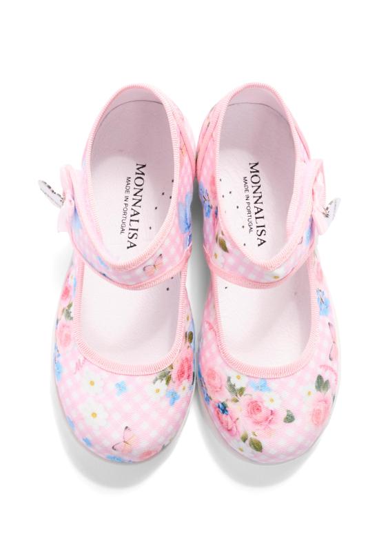 26SS [키즈] 모나리자 플랫 슈즈 83G000 7659 0090 PINK - MONNALISA