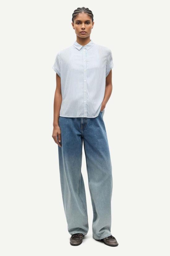  삼소앤삼소 셔츠 Samsøe Samsøe Majan 반팔 셔츠 - SAMSOE SAMSOE