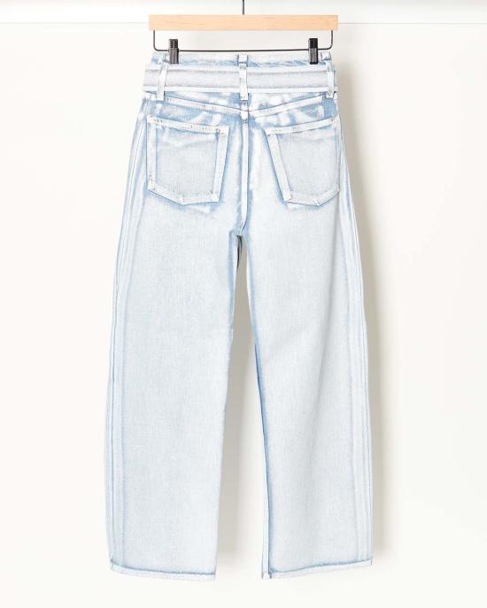  아크네 스튜디오 데님 팬츠 (벨트 포함, 블루/화이트) - ACNE STUDIOS