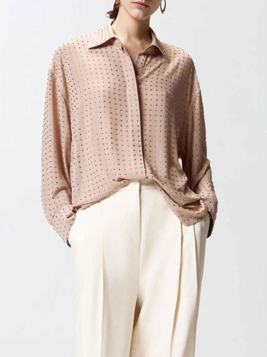 26SS 핑코 셔츠 106259A32XQ24 Nude Neutrals - PINKO