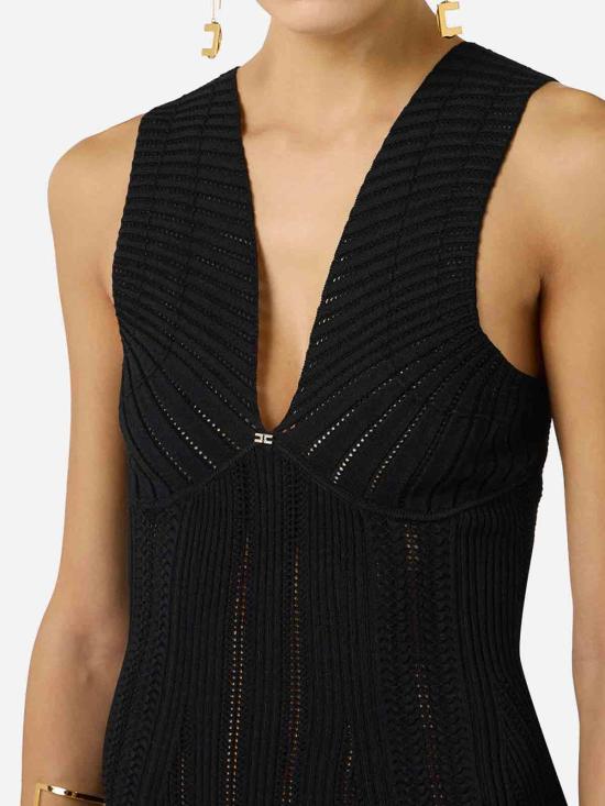 26SS 엘리자베타프랜치 미디 스커트 AM36B62E2110 Black - ELISABETTA FRANCHI