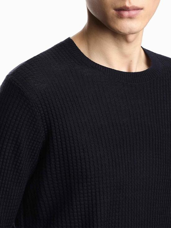 26SS 엠포리오 아르마니 스웨터 EM004310AF24574UB109 Black - EMPORIO ARMANI