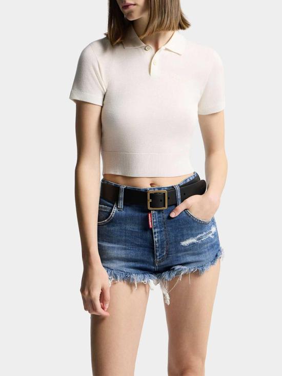 26SS 디스퀘어드2 탑 S75HA1399D13203102 White - DSQUARED2