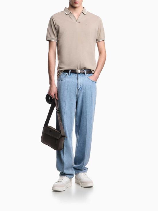 26SS 엠포리오 아르마니 폴로 티셔츠 EM005852AF12955U6161 Light Brown - EMPORIO ARMANI