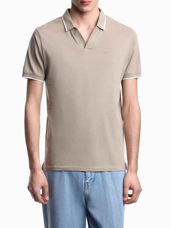 26SS 엠포리오 아르마니 폴로 티셔츠 EM005852AF12955U6161 Light Brown - EMPORIO ARMANI