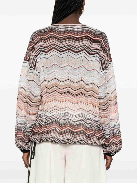 26SS 미소니 블라우스 DS26SJ0FBK01H9SM9ZV Beige - MISSONI