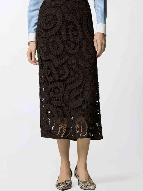 26SS 핑코 미디 스커트 106353A354M05 Brown - PINKO