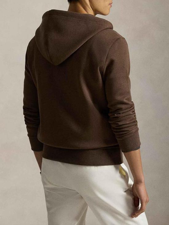 26SS 폴로 랄프로렌 더블 니트 후드 집업 710881517506 Brown - POLO RALPH LAUREN