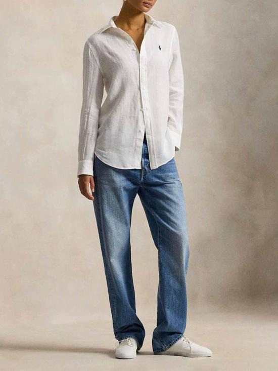 26SS 폴로 랄프로렌 포니 자수 리넨 셔츠 (211970730009) 211970730518 White - POLO RALPH LAUREN