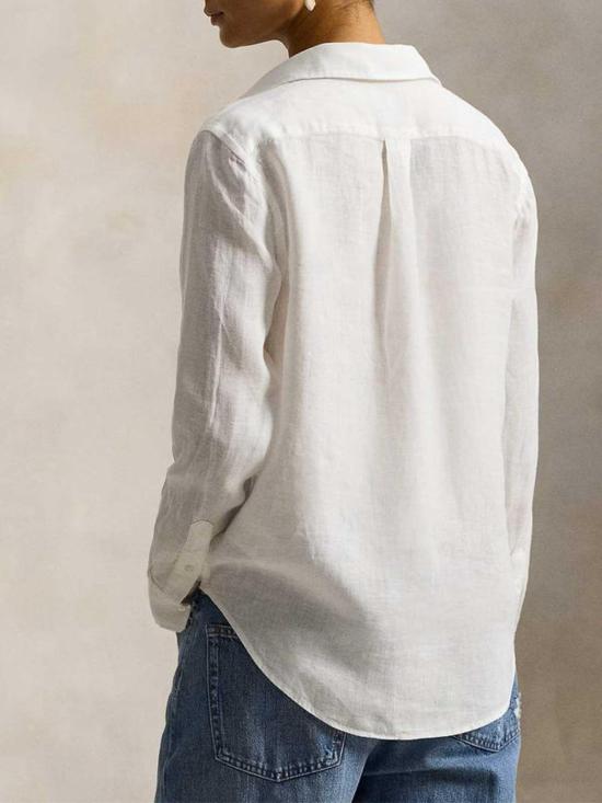 26SS 폴로 랄프로렌 포니 자수 리넨 셔츠 (211970730009) 211970730518 White - POLO RALPH LAUREN