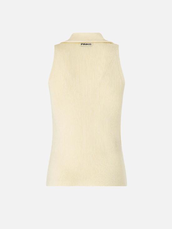 26SS 핑코 민소매 티셔츠 106315A347C04 Beige - PINKO