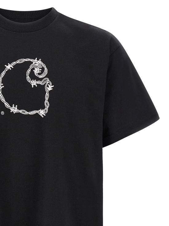 26SS 칼하트 WIP 숏슬리브 바브와이어 C 티셔츠 I03623789XX Black - CARHARTT WIP
