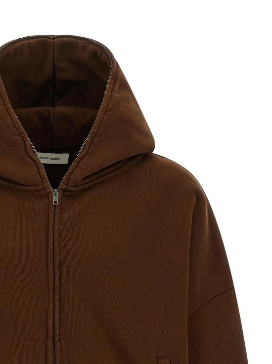 26SS 엔타이어 스튜디오 후드 티셔츠 ESSS26HO030126235 Brown - ENTIRE STUDIOS