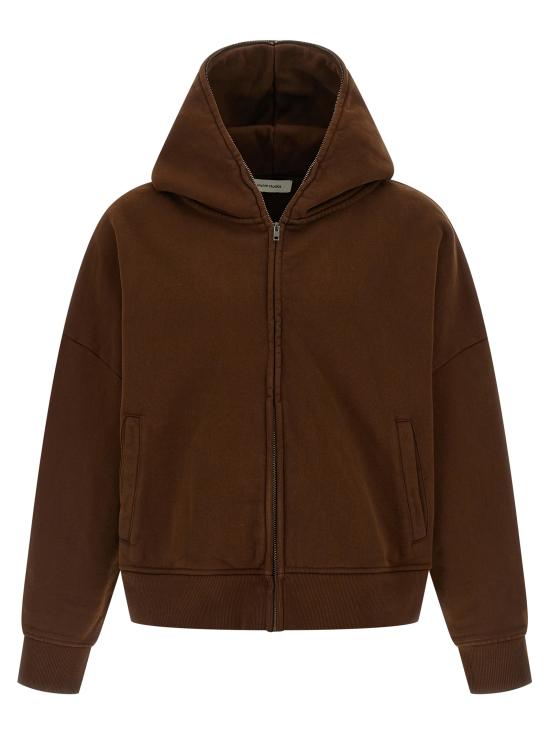 26SS 엔타이어 스튜디오 후드 티셔츠 ESSS26HO030126235 Brown