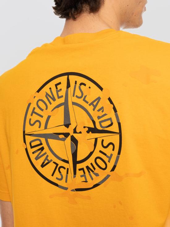 26SS 스톤 아일랜드 반팔 티셔츠 L1S152100001S0E14 V007E Tangerine - STONE ISLAND