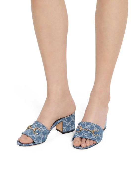 26SS 구찌 홀스빗 슬라이드 샌들 854882FAFGT 4746 Blue - GUCCI