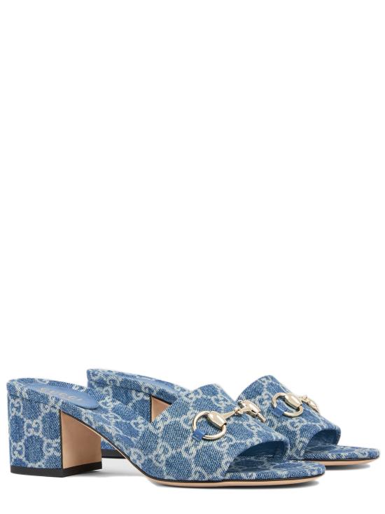 26SS 구찌 홀스빗 슬라이드 샌들 854882FAFGT 4746 Blue - GUCCI