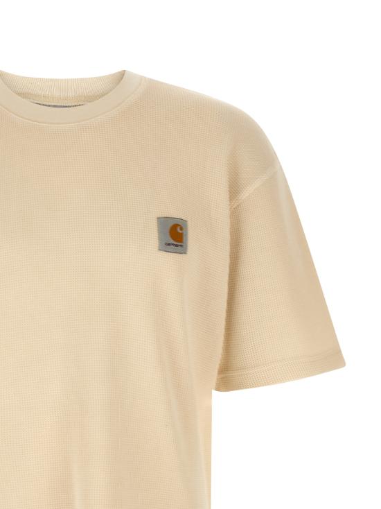 26SS 칼하트 WIP 숏슬리브 넬슨 와플 티셔츠 I03618505GD Beige - CARHARTT WIP