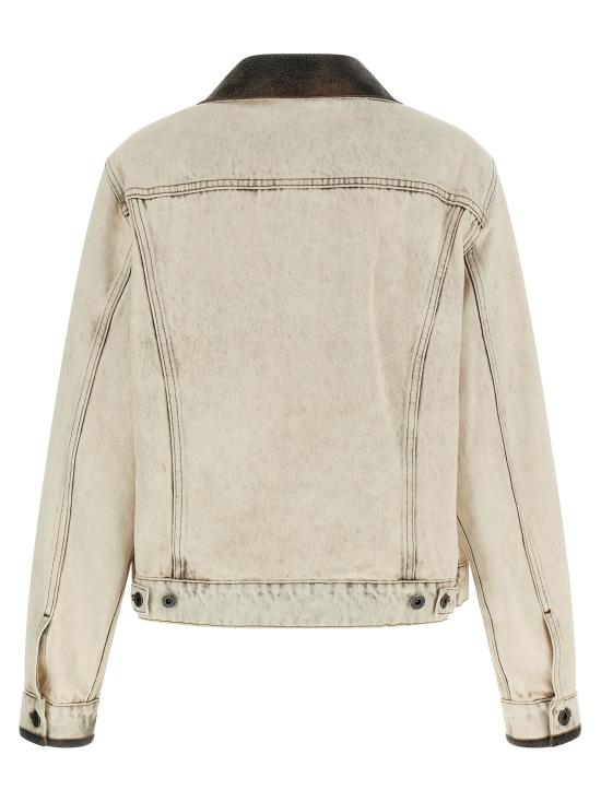 26SS 미우미우 데님 자켓 GWB273SOOO183TF0009 Gray - MIU MIU