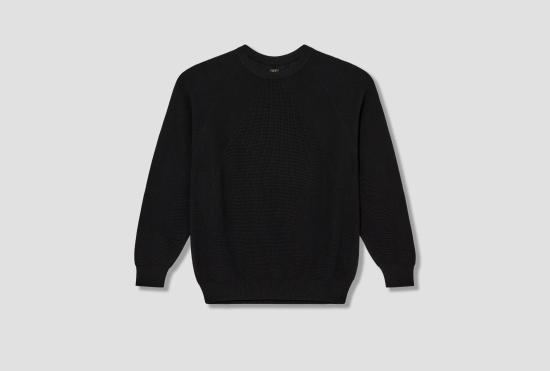 26SS 바토너 스웨터 카리브해 섬 면 시그니처 크루넥 티셔츠 BN-26SM-018 블랙