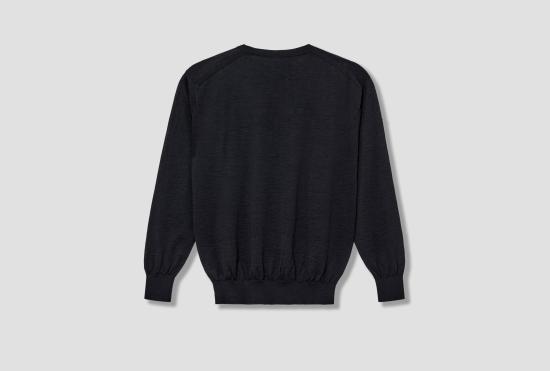 26SS 바토너 스웨터 CHOMA 크루넥 긴팔 티셔츠 BN-26SM-058 네이비 - BATONER