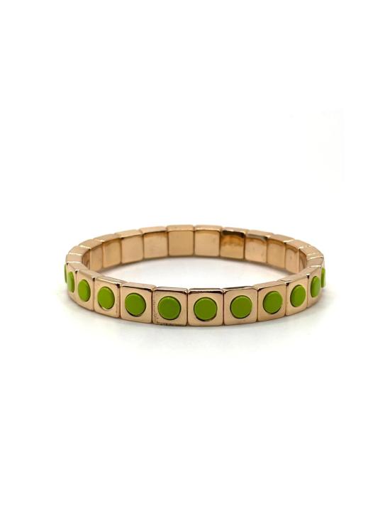  라 루미에르 뉴욕 팔찌 라 루미에르 NY 네온 그린 풀 서클 스터드 브레이슬릿