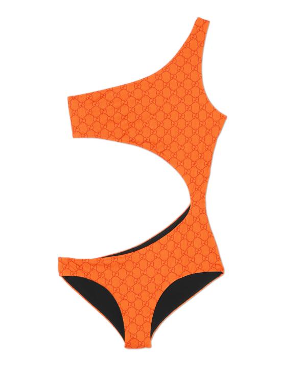 26SS 구찌 원피스 수영복 695817XHAK2 7074 Orange