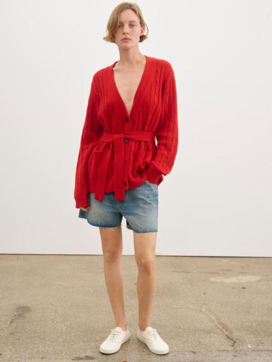  닐리로탄 가디건 닐리 로탄 티르자 카디건 트루 레드