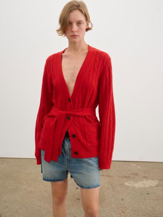  닐리로탄 가디건 닐리 로탄 티르자 카디건 트루 레드 - NILI LOTAN