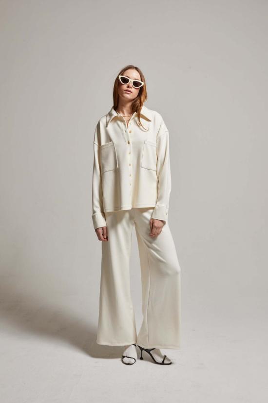  아셀 스트레이트 팬츠 애셔 캐시 인터록 팬츠 - ASHER