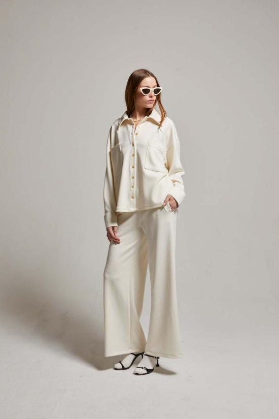  아셀 스트레이트 팬츠 애셔 캐시 인터록 팬츠 - ASHER