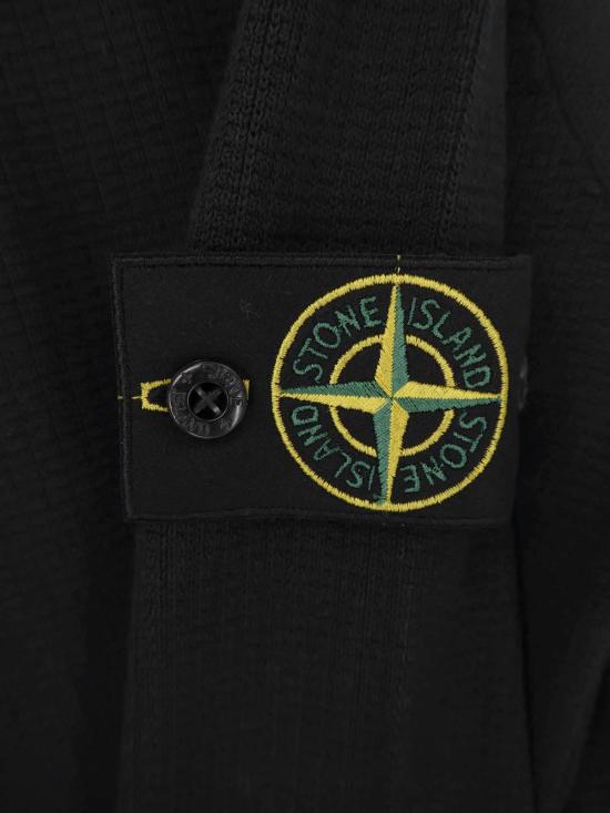 스톤 아일랜드 스웨터 오가닉 코튼  블랙 - STONE ISLAND
