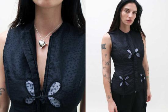  제이킴 베스트 J.Kim 페탈 플리스 조끼