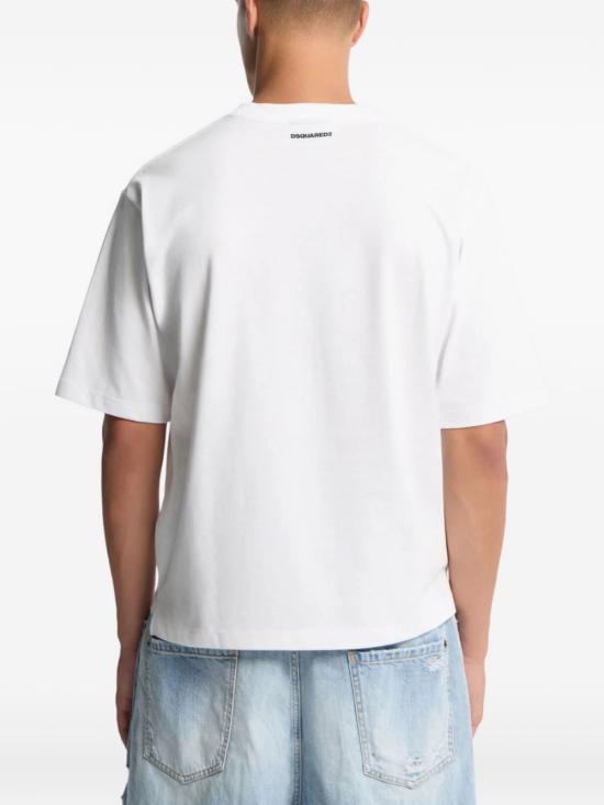 26SS 디스퀘어드2 반팔 티셔츠 S78GD0121D20033 100 White - DSQUARED2