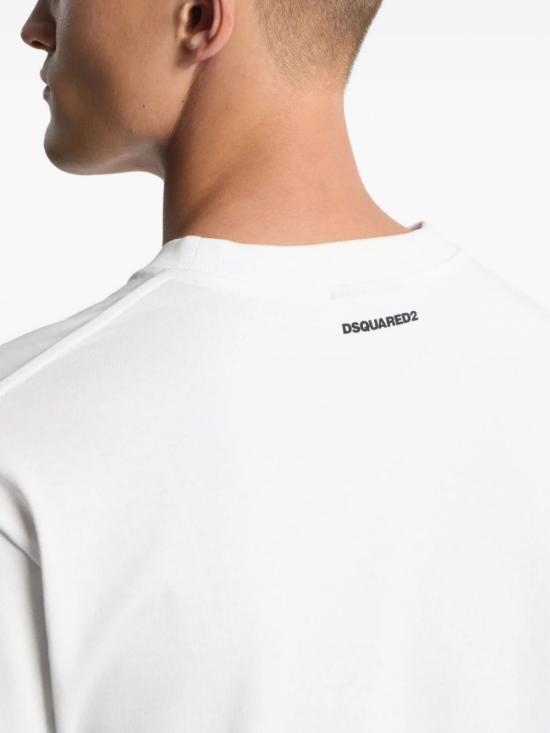26SS 디스퀘어드2 반팔 티셔츠 S78GD0121D20033 100 White - DSQUARED2