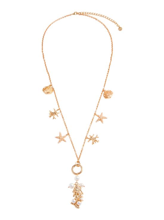 26SS 셀프 포트레이트 목걸이/팬던트 SS26636NGDGOLD Metallic