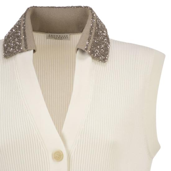 26SS 브루넬로 쿠치넬리 스웨터 M19232426 CREAM - BRUNELLO CUCINELLI