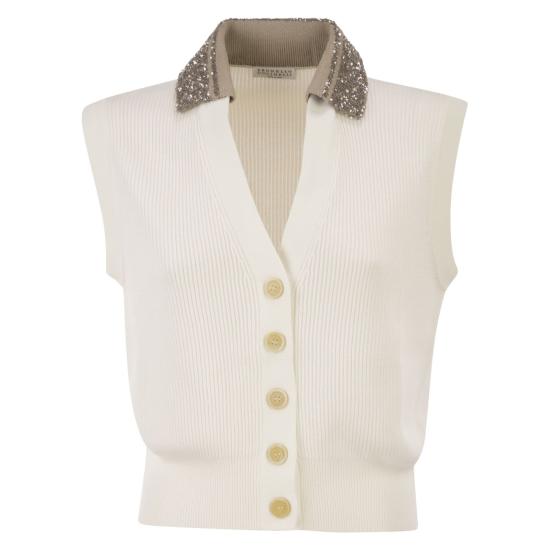 26SS 브루넬로 쿠치넬리 스웨터 M19232426 CREAM