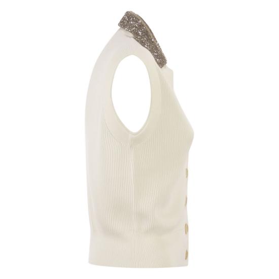 26SS 브루넬로 쿠치넬리 스웨터 M19232426 CREAM - BRUNELLO CUCINELLI