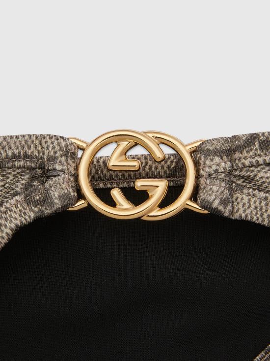 26SS 구찌 프린티드 GG 스트레치 저지 비키니 688999XHAK3 2270 Beige - GUCCI