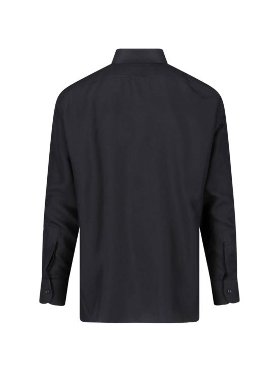  톰포드 긴팔 셔츠 톰 포드 실크 블렌드 셔츠 블랙 - TOMFORD