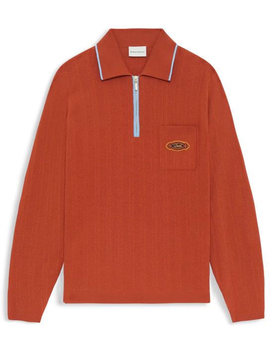 26SS 드롤드무슈 폴로 티셔츠 KPO200CO259 BR Orange