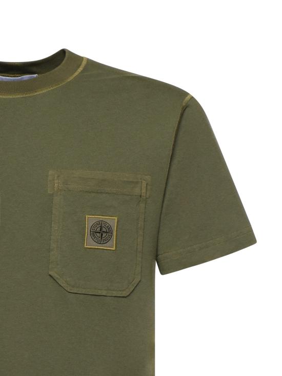 26SS 스톤 아일랜드 반팔 티셔츠 L1S152100032S0057V015G MILITARY GREEN DOM - STONE ISLAND