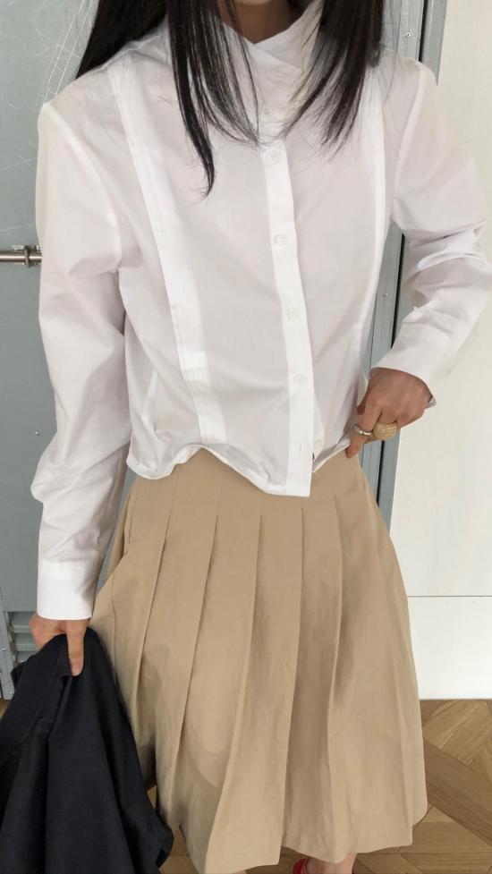  더 엔케이씨 스토어 블라우스 NKC 스토어 재스 화이트 탑 - The NKC Store