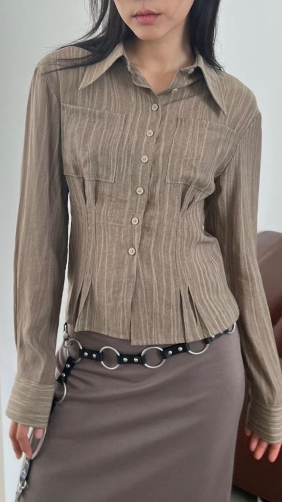  더 엔케이씨 스토어 블라우스 NKC 스토어 알렉시스 버튼다운 탑 - The NKC Store