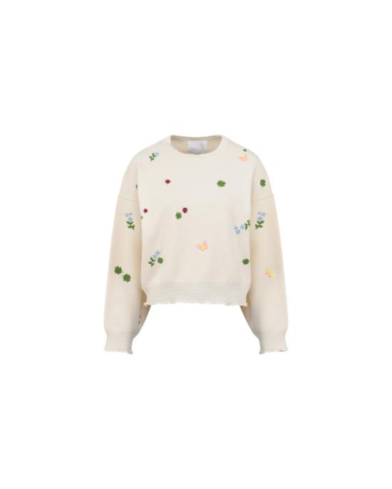  몰리 스웨터 덤프  밀크 멀티