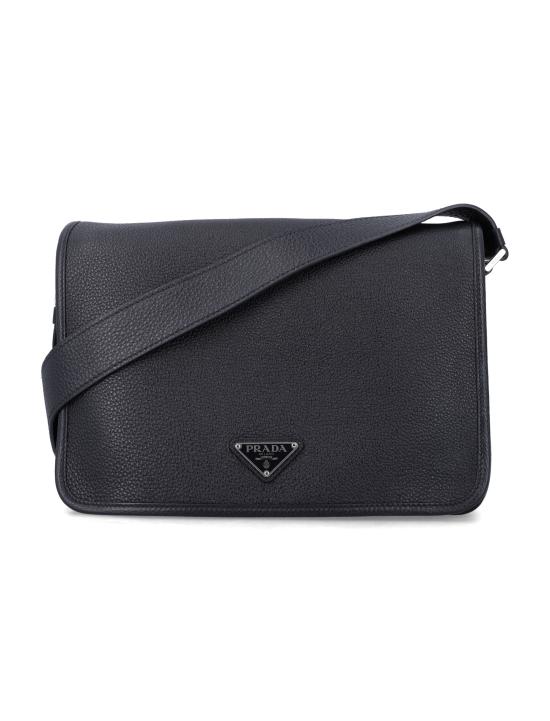 25FW 프라다 그레인 레더 숄더백 2VD0752BBE F0002 Nero