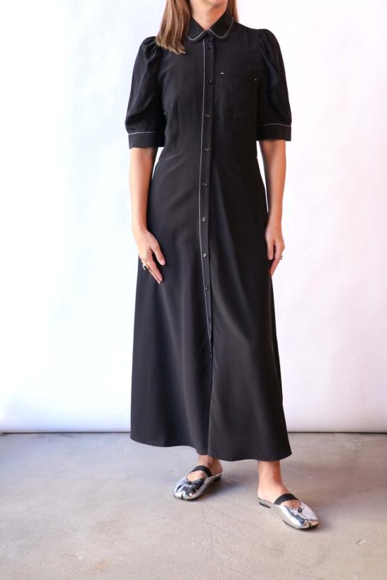  리 매튜스 롱 원피스 카시니 반팔 드레스