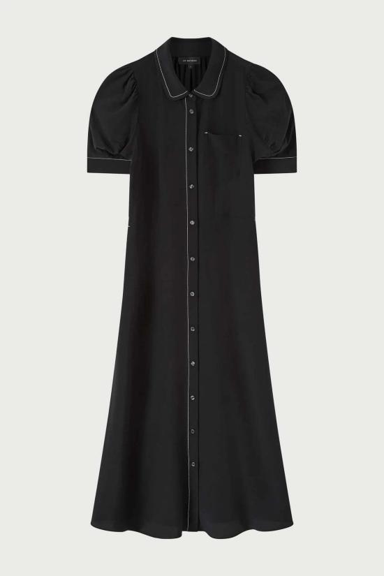  리 매튜스 롱 원피스 카시니 반팔 드레스 - LEE MATHEWS