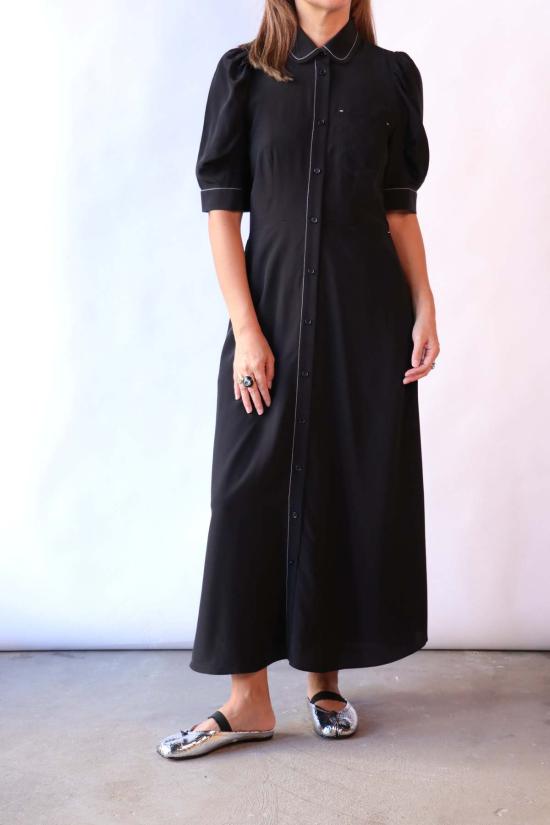  리 매튜스 롱 원피스 카시니 반팔 드레스 - LEE MATHEWS